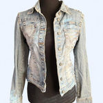 Vintage Y2K Hydraulic Light blue denim jacket Size Medium Photo 0