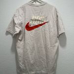 Nike cream white embroidered logo shirt Photo 3