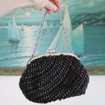 Dark Brown Beaded Purse Photo 4