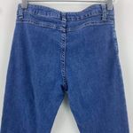 Theory Blue Medium Wash Straight Leg Jeans Photo 73