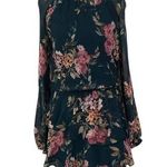 Yumi Kim Green Floral Long Sleeve Dress Women's Size XXS | 49-54 Photo 0