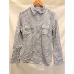 Reiss Mimi Cotton Twin Pocket Shirt US 6 Sofia Richie Clean Girl Casual Loose Photo 2