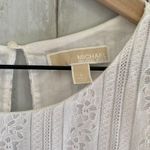 Michael Kors White Lace Fringe Top Photo 2