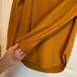 Moth Anthropologie Brenta Cowl Neck Sweater Sz Medium Marigold Mustard Yellow Photo 6