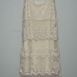 American Eagle  Outfitters Cream Lace Mini Dress Photo 1