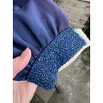 dress high neck long sleeve beaded blue knee length blue Size M Photo 7