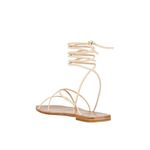 Raye Grey Sandals in Nude 7.5 New with Box Womens Wrap Gladiator Slides Flats Photo 1