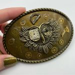 Steampunk Owl Elgin Watch Parts Bronze Belt Buckle Photo 2