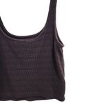 American Eagle Gray Textured Ribbed Knit Tank Top Casual Scoop Neck Size XS Photo 3