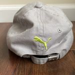 Puma 4/$20 Cotton Twill Adjustable Hat Gray with Lime Green Embroidered Photo 1