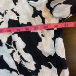 J.Jill Floral Linen Button Down Shirt Long Sleeve L Petite Church Office Summer Black Size undefined Photo 6