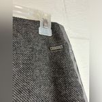 prAna  Woman’s Gray Coal Wool Blend Quincy Mini Tweed Wrap Skirt Size Small Photo 3