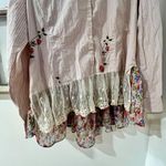 Olivia's LLC Custom Western Rodeo Cowgirl Lace Floral Embroidered Shirt Size L Pink Size L Photo 3