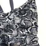 Kona Sol Strappy Back Tankini Top Grey Snake Print Neutral Black White NWOT S Photo 5