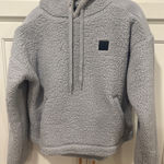 Under Armour Womens Hoodie XL Gray Sherpa Fleece Pullover Drawstring Cozy Warm Photo 0