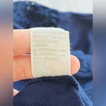 Anthropologie  Forever That Girl Eyelet Tee in Navy Size Large Photo 11