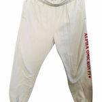 Charles River Apparel  Beige Alpha Omicron Pi Jogger Sweat Pants Photo 0