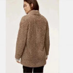 Aritzia  wilfred free grete teddy faux fur jacket in size large Photo 4