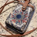 Sakroots Wristlet Wallet Phone Bag Crossbody Embroidered Sunflower Boho Blue Photo 1