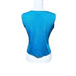 Ming Wang  Turquoise Aqua Embellished Sleeveless Top Sz XS NWT Photo 4