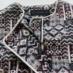 ZARA Women’s Moroccan Tapestry Blazer Jacket M | Boho Chic Pockets Bold Pattern Photo 10