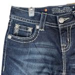 Miss Me Womens Size 26 Blue Jeans Mid Rise Skinny Contrast Stitching Casual Photo 3