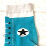Converse  Crew Socks Shoe Print Blue White OS Women’s Mens Accessories Photo 2