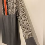 Maurice's  Small Gray top with‎ super cute designs long sleeve Photo 3