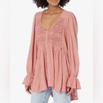 Free People “Don’t Call Me Baby” Thermal Tunic Dress – Rosie – Size Large Photo 2