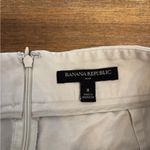 Banana Republic Pencil Skirt Khaki Size 8 Back Zipped Back Slit Knee Length Photo 6