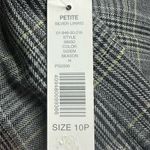 Kate Hill NWT Women's Plaid Dress Pants Size 10P Wool Blend Lightweight Wide Leg Photo 6