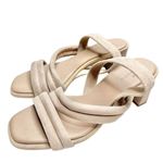 Caslon Sandals Size 6.5 Leather Tan Lennyn Slingback Open Toe Heels Photo 2