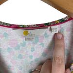 Boden USA Boden V-Neck Knee Length Floral Jersey Pocket Dress Pink Green Yellow Women’s 6R Photo 2