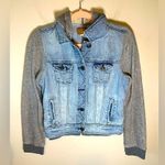 American Eagle  denim hooded jacket size M Photo 0