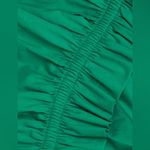 ALC Frank A.L.C. Alexa Cut-Out Poplin Dress NWT Size 0 Viridian Green Cotton Mini Photo 5