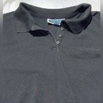 Karen Scott Women’s  Petite Large Black Polo Shortsleeve Shirt Photo 1