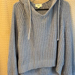 Aerie  Light Blue V-Neck Sweater Hoodie Photo 0