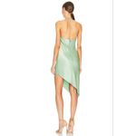 Alice + Olivia  Harmony Asymmetrical Satin Slip Dress Sz 10 Photo 2