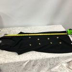 Charlotte Russe  bodycon mini dress black military suit gold tone button xs Photo 6