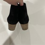 Vince Black Suede Chukka Pull On Ankle Heeled Booties Size 7 Photo 5