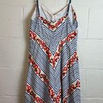 Fossil  Woman’s Casual Summer Floral Striped Mini Dress Spaghetti Straps Sz Small Photo 4
