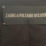 Zadig & Voltaire Maison Deluxe Black Lamb Leather Jacket with Fringes Size Small Photo 5