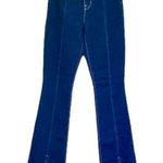 L'Agence NWT Beatrix High Rise Baby Boot with Slit Blue Jeans - Size 25 Photo 1