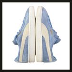 Puma Suede Classic Blue Cream Low Top Sneakers Womens Size 6 | Art 355462-64 EUC Photo 6