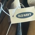 Old Navy Espadrille Flats Black Faux Leather Slip On Shoes Casual Women's Photo 4