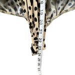 Lulus Wildly Trendy Bodysuit M Tan Black Cheetah Balloon Surplice Boho Chic Size M Photo 9