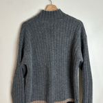 Paradox wool blend cozy ribbed long sleeve pullover sweater size large Photo 8