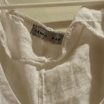 Tempo Paris  LINEN DRESS Size Large White Photo 3