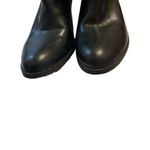 Nine West 90s Vintage sz 7.5 Womens Black Round Toe Chunky Heel Boots Chic Edgy Photo 1