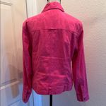 J. Jill Vibrant Pink Jean Jacket Size M Photo 7